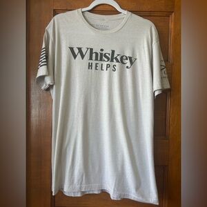 Grunt Style Whiskey Helps Light Beige T-Shirt